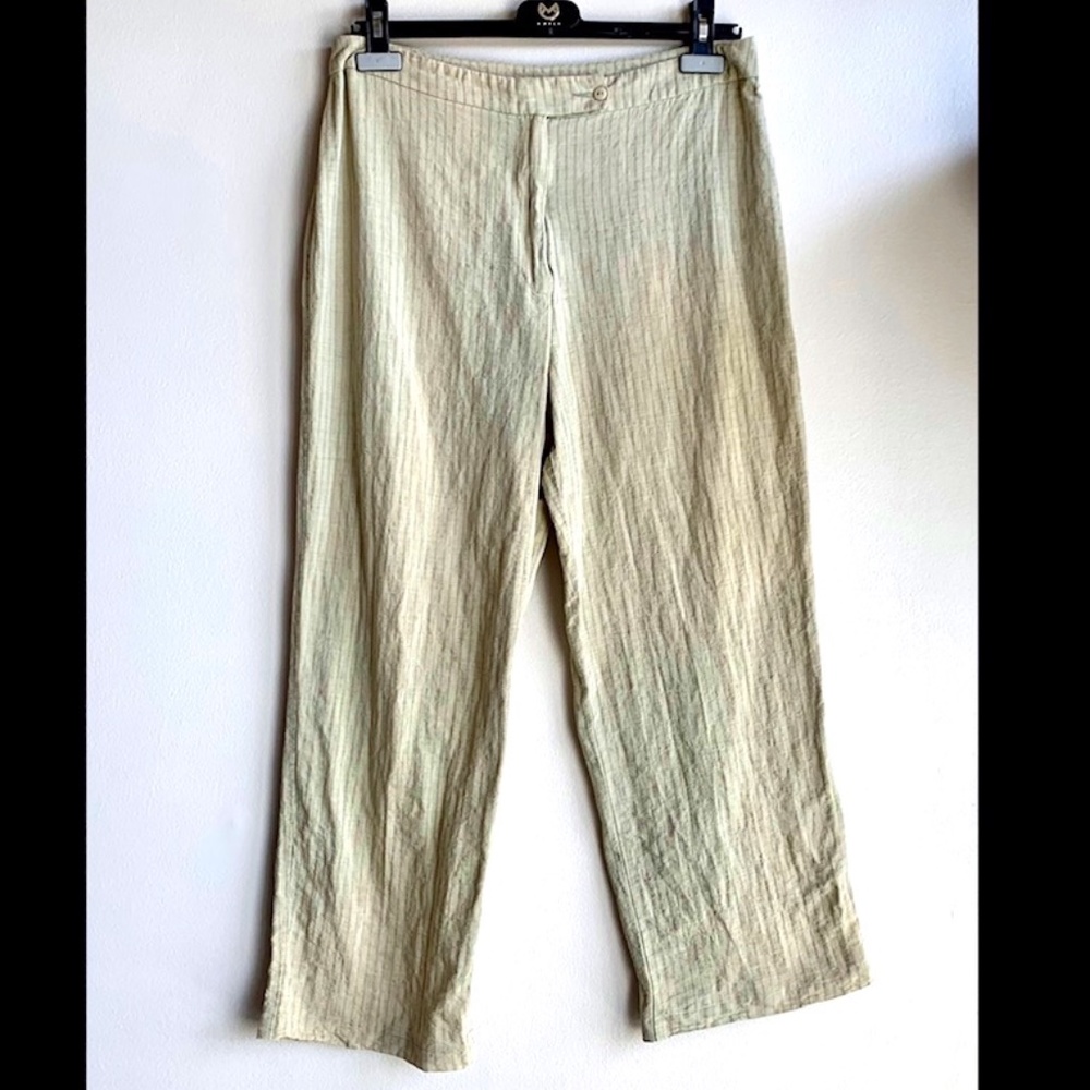 🔥HOST PICK!🔥 Bianca Nygård Sage Linen Rayon Pants SIZE 14